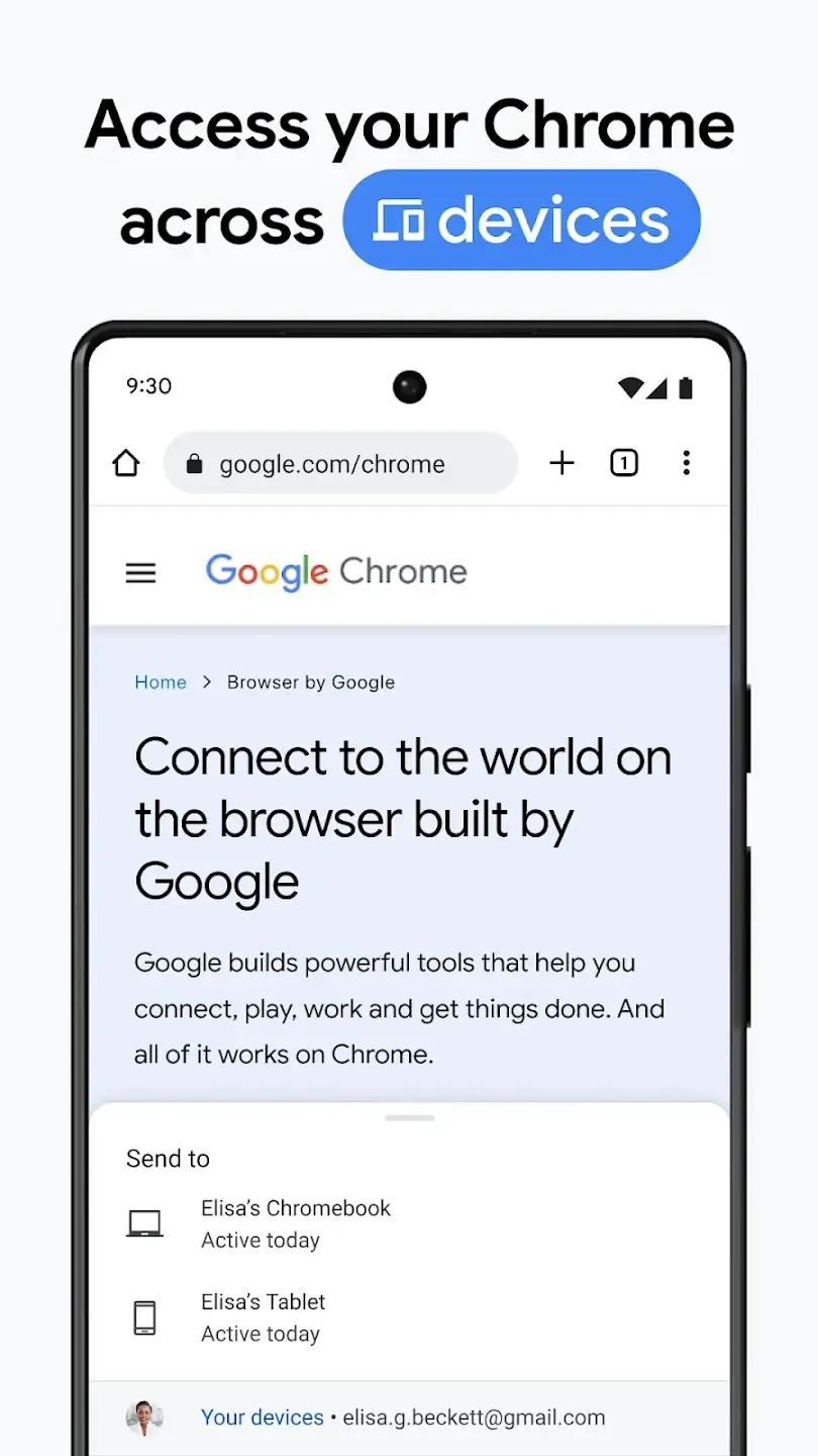 Screenshot Chrome APK Download untuk Android