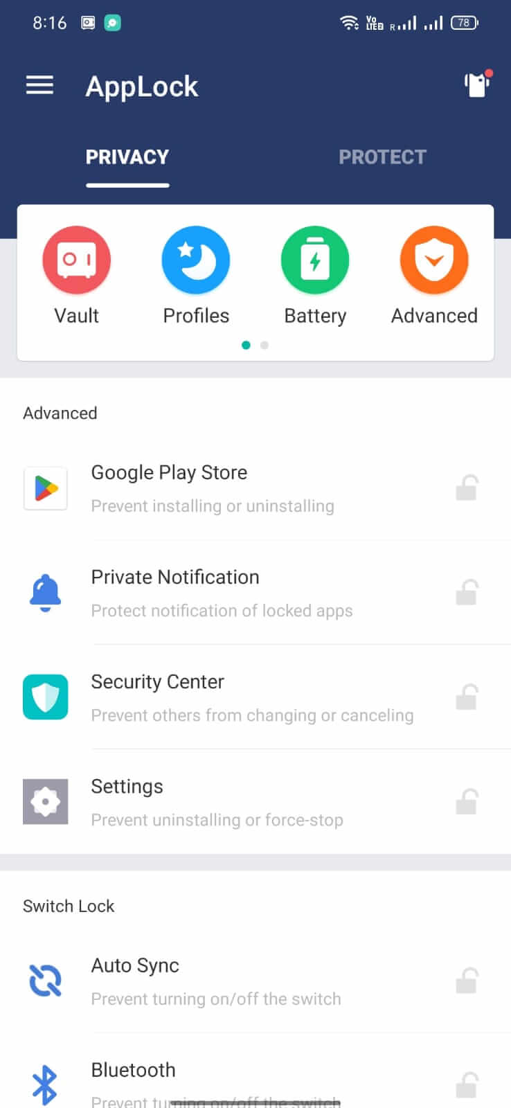 Screenshot AppLock APK v3.5.3cn untuk Proteksi Privasi Android