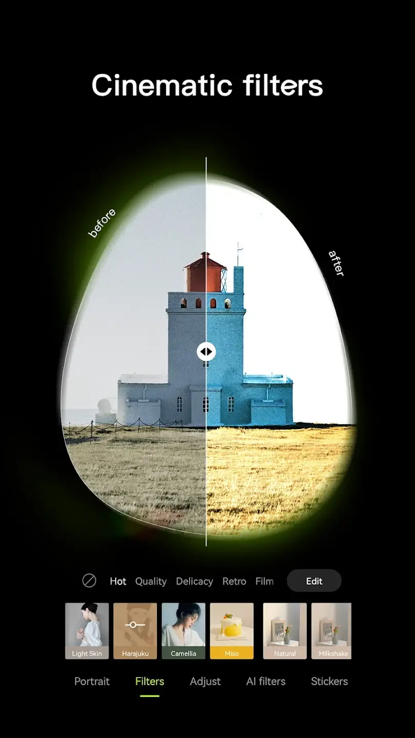 Screenshot Hypic APK v8.6.0 untuk Edit Foto AI di Android