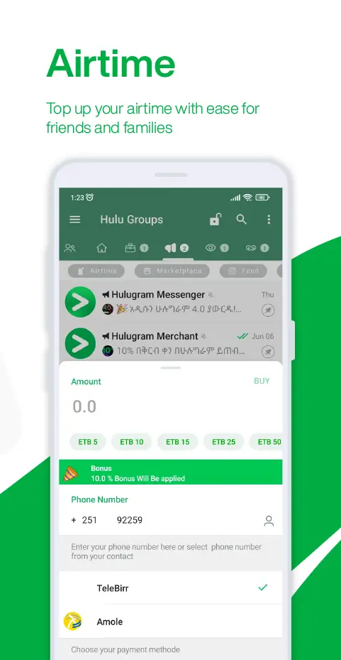 Screenshot Hulugram Messenger APK v7.8.6H-12.1.1T