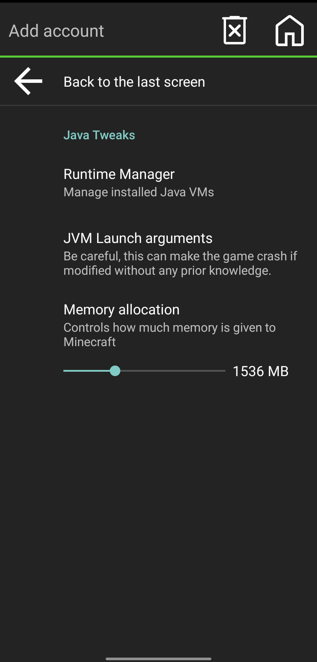 Screenshot PojavLauncher APK: Main Minecraft Java di Android