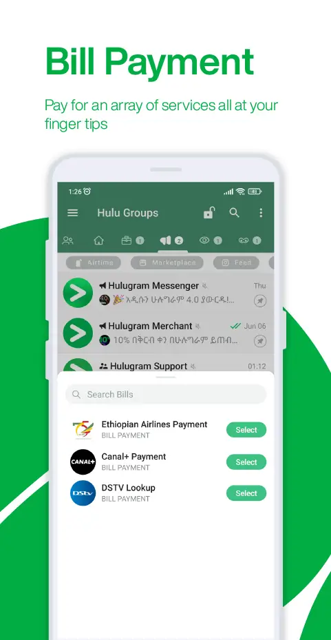 Screenshot Hulugram Messenger APK v7.8.6H-12.1.1T
