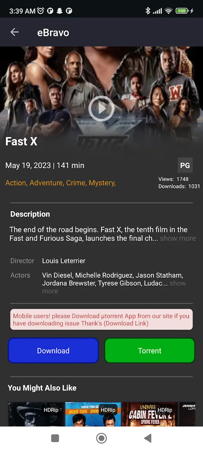 Screenshot eBravo APK