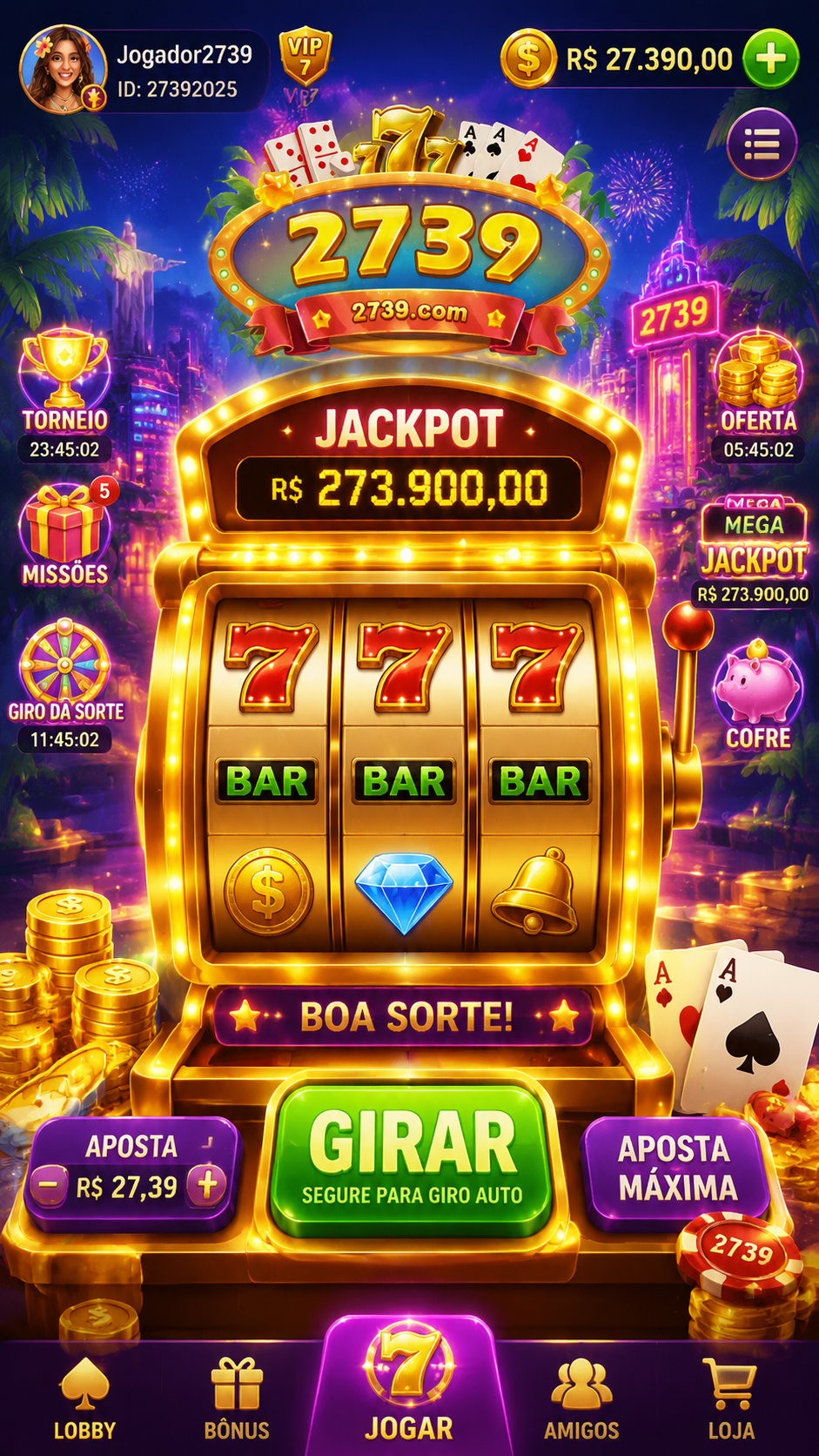 Screenshot 2739 APK 6.4.1: Slot Seru dengan Visual Modern