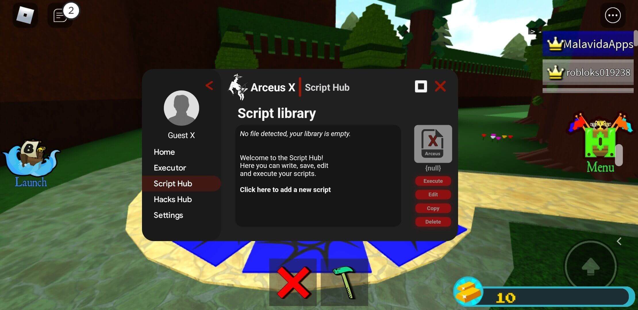 Screenshot Arceus X V3 APK