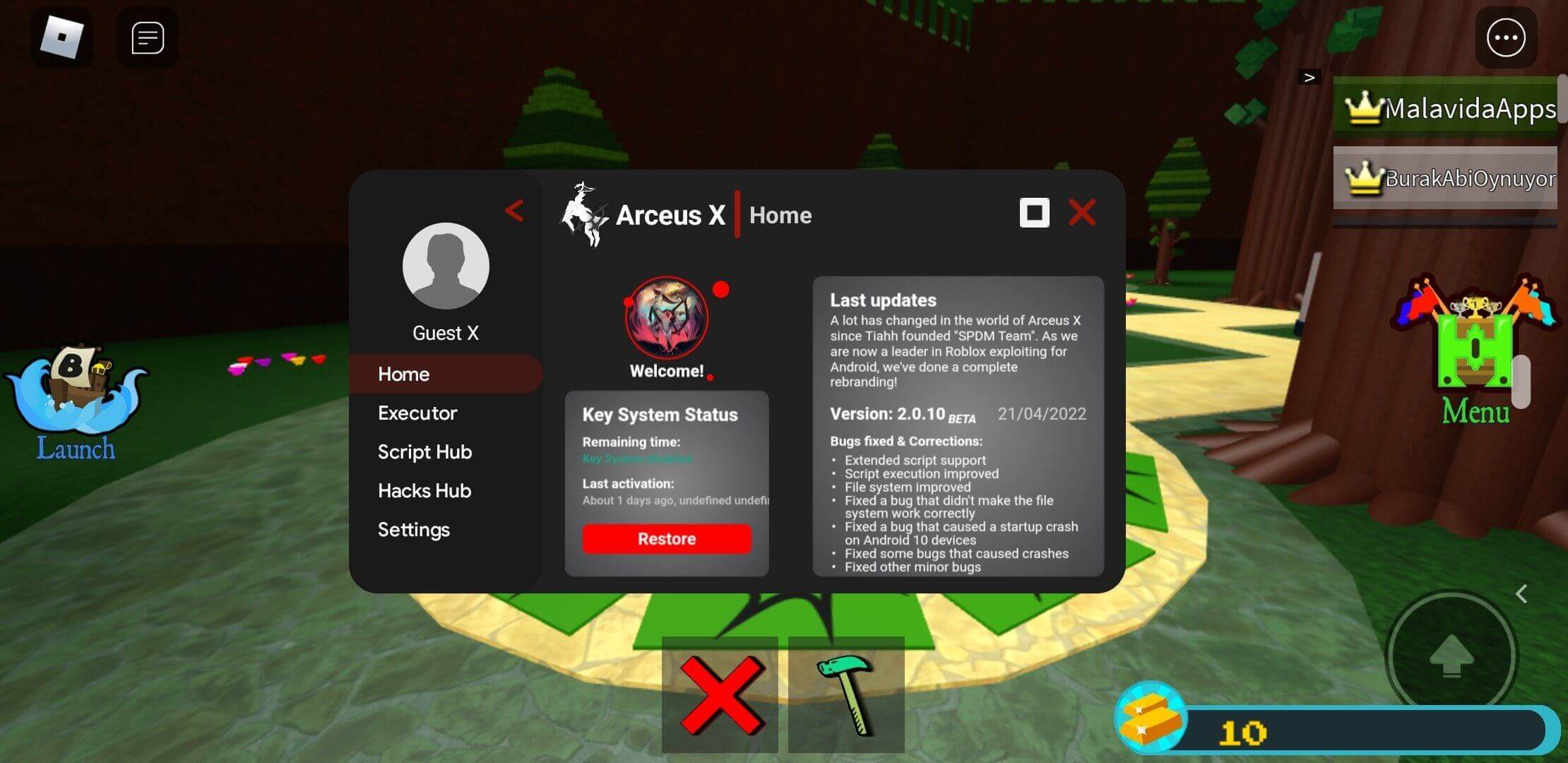Screenshot Arceus X V3 APK