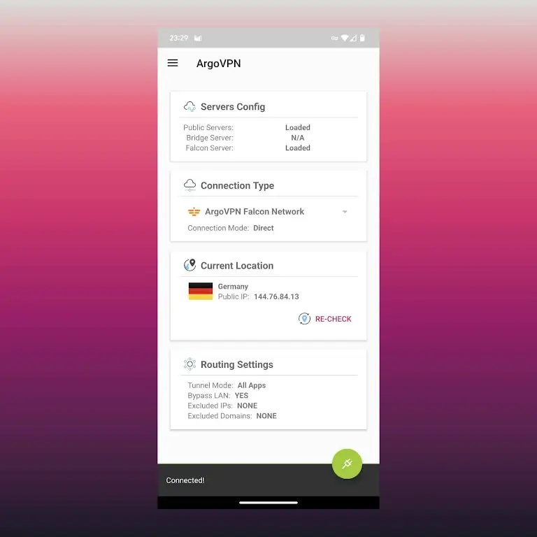 Screenshot ArgoVPN APK v3.0.18 untuk Android