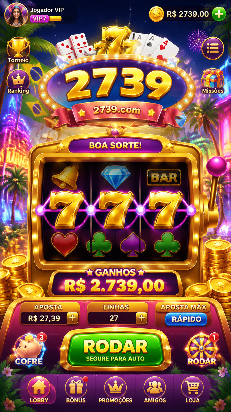 Screenshot 2739 APK 6.4.1: Slot Seru dengan Visual Modern