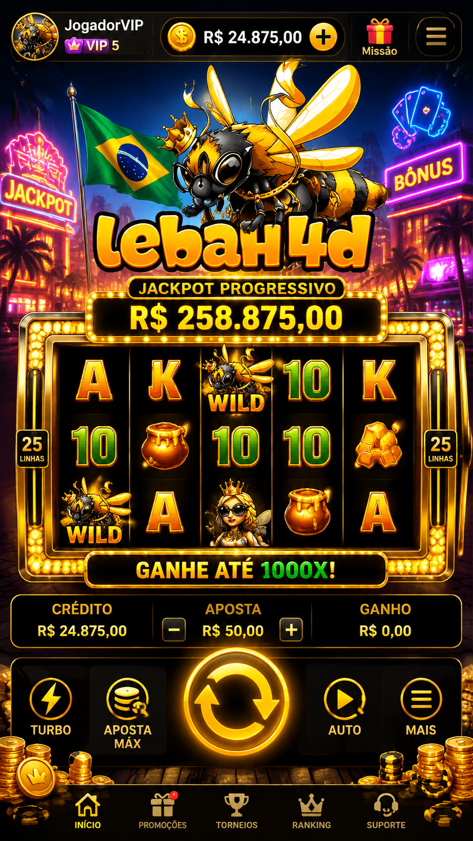 Screenshot lebah4d: Game Slot Seru dengan Gameplay Cepat