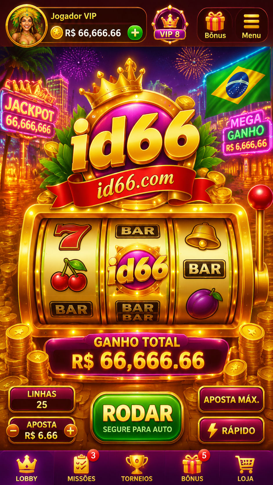 Screenshot id66 APK Game Slot Online Seru dan Cepat