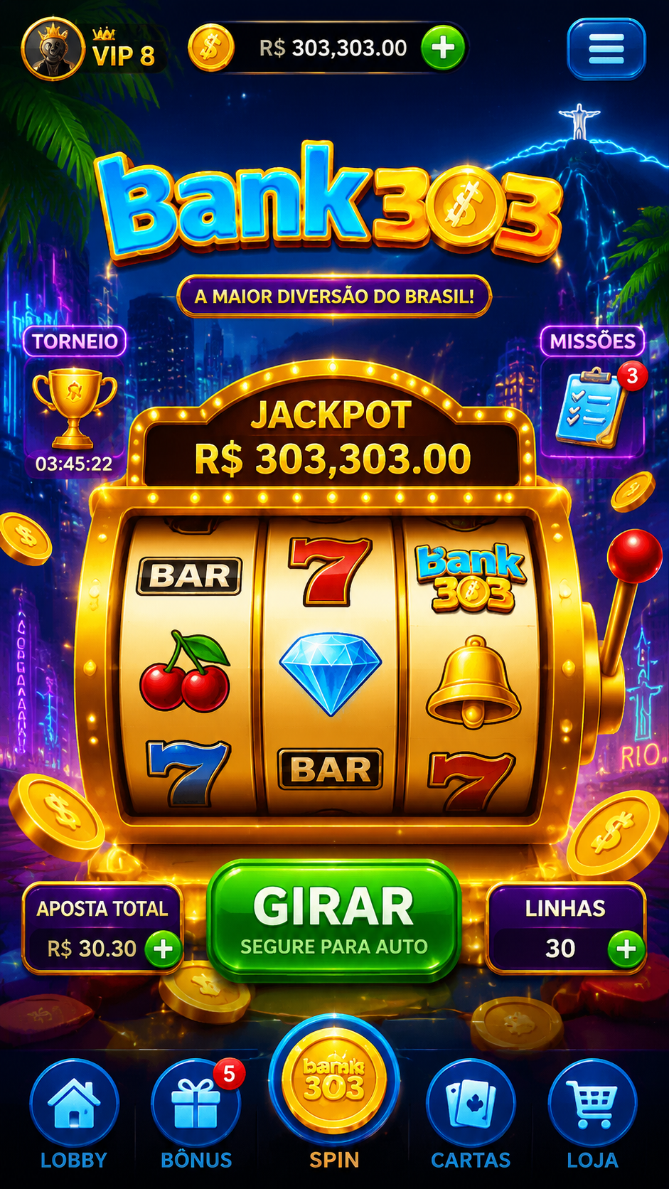 Screenshot Bank303 APK: Slot Online Seru dengan Bonus Menarik