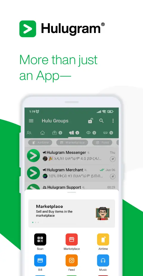 Screenshot Hulugram Messenger APK v7.8.6H-12.1.1T