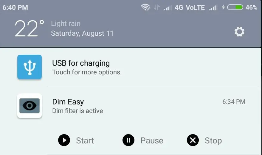 Screenshot Dim Easy APK v2.0.45 untuk Mengurangi Kecerahan Layar