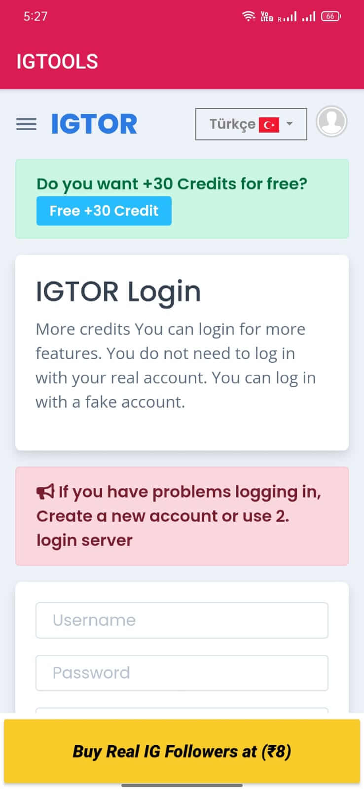 Screenshot IGTools APK v9S untuk Instagram