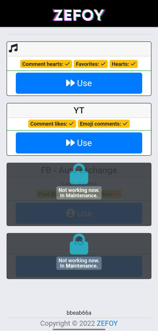 Screenshot ZEFOY APK