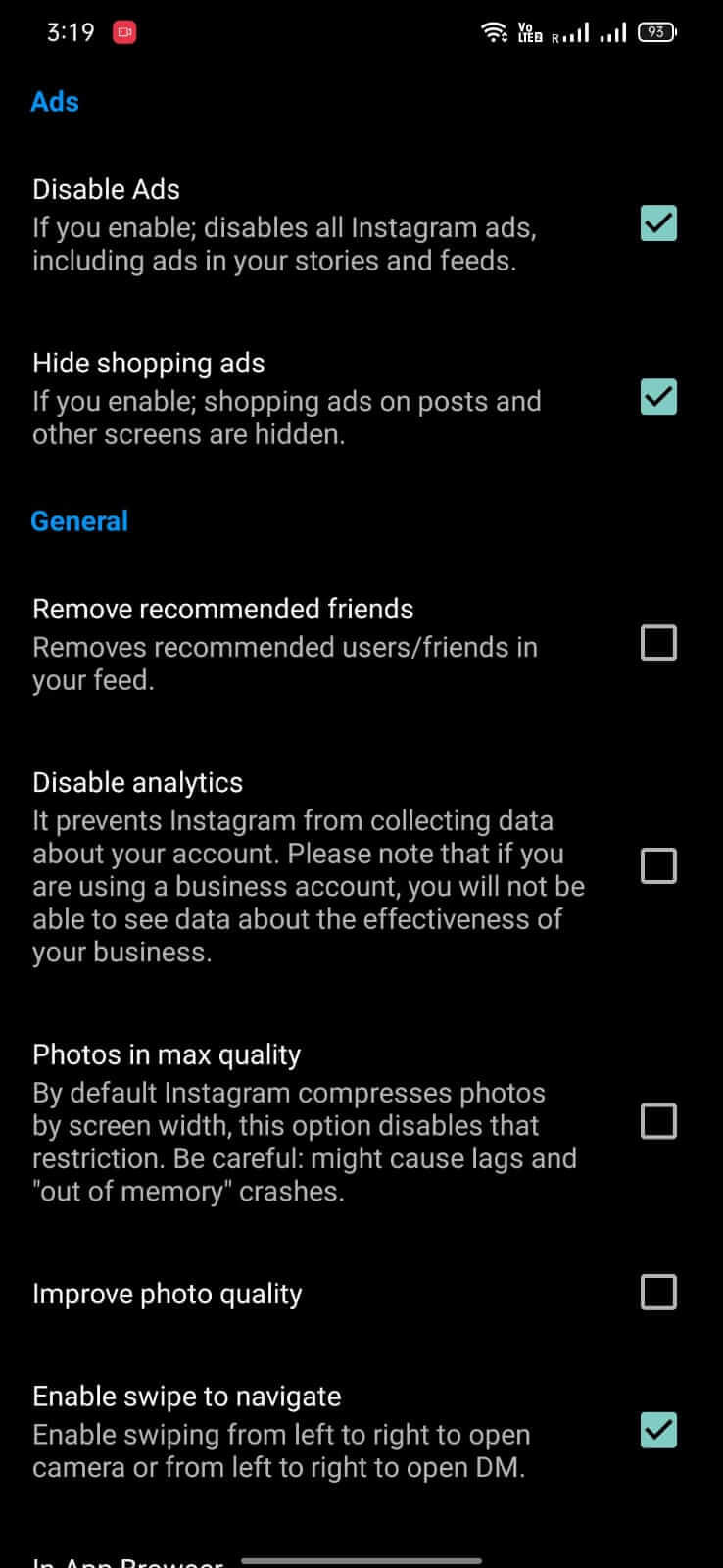 Screenshot Insta Aero APK 24.0.0
