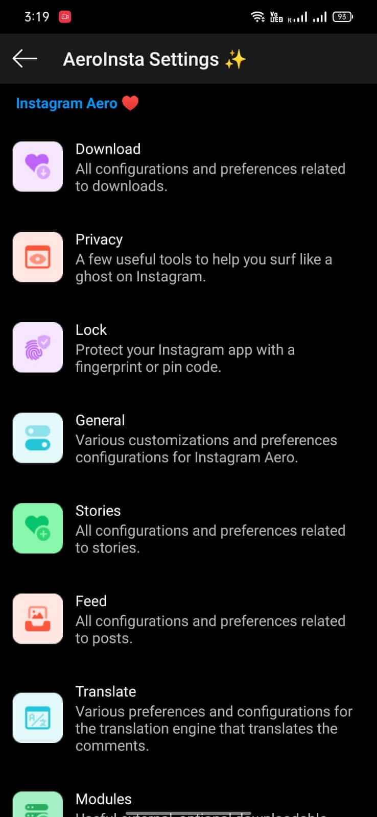 Screenshot Insta Aero APK 24.0.0