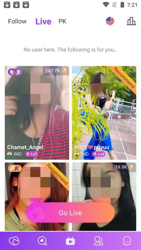 Screenshot Chamet APK v4.4.2 untuk Chat dan Video Call