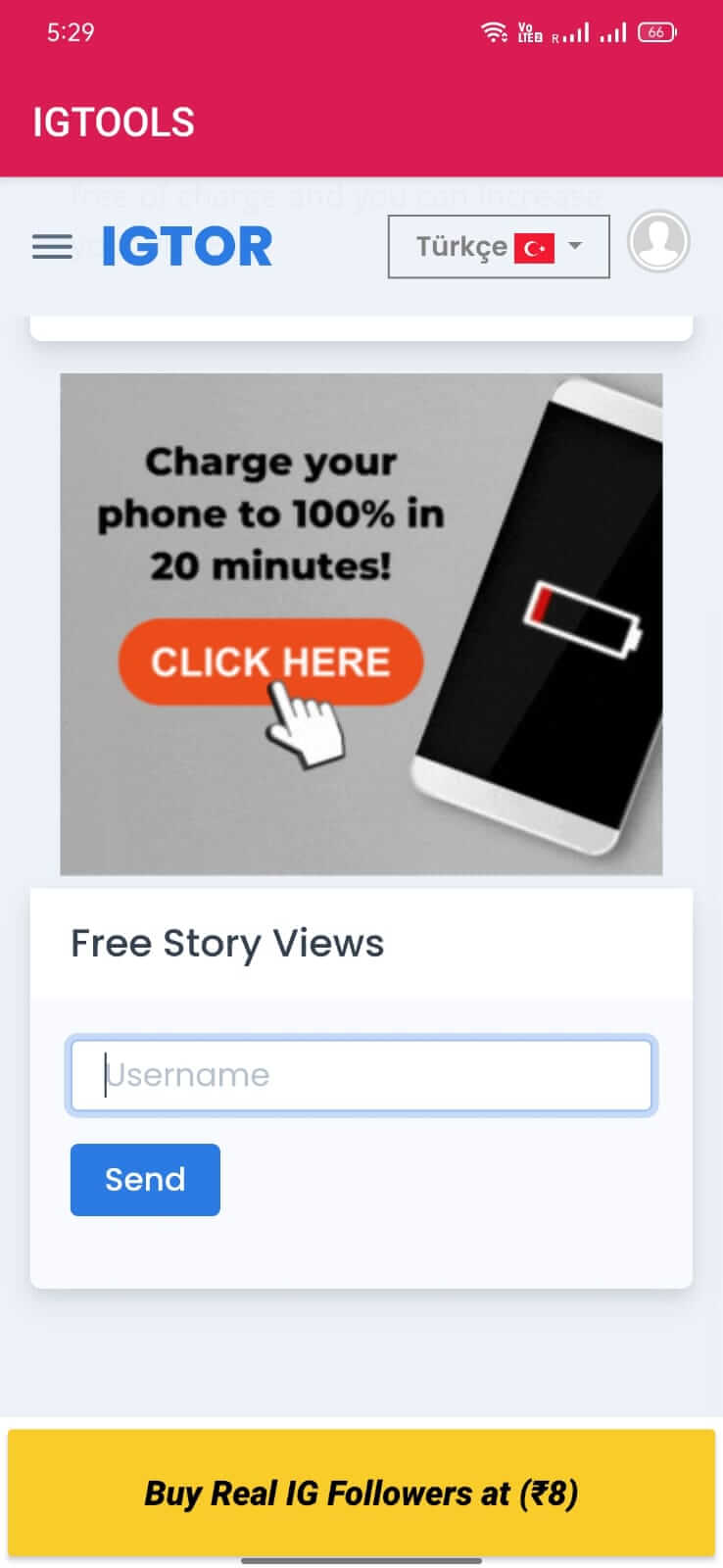 Screenshot IGTools APK v9S untuk Instagram