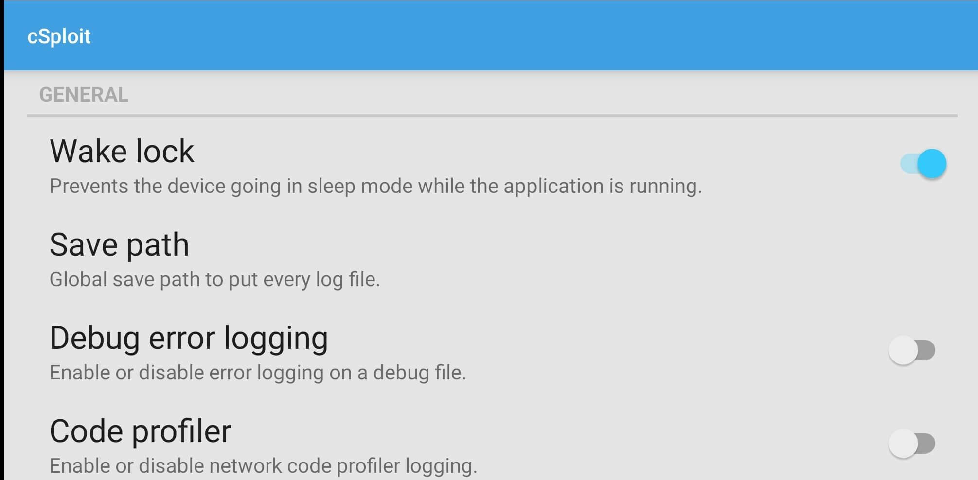 Screenshot cSploit APK v1.6.6 untuk Analisis Jaringan Android