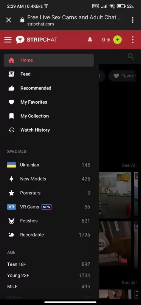 Screenshot Stripchat APK v2.3