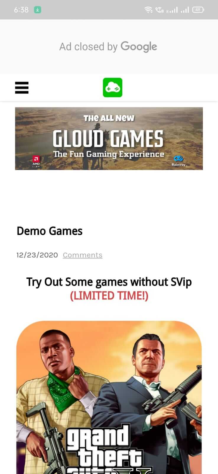 Screenshot Gloud Games APK v4.2.4