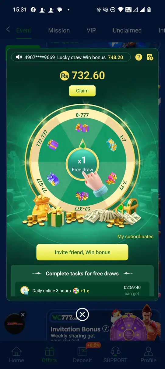 Screenshot WC777 APK v6.3.5 untuk Android