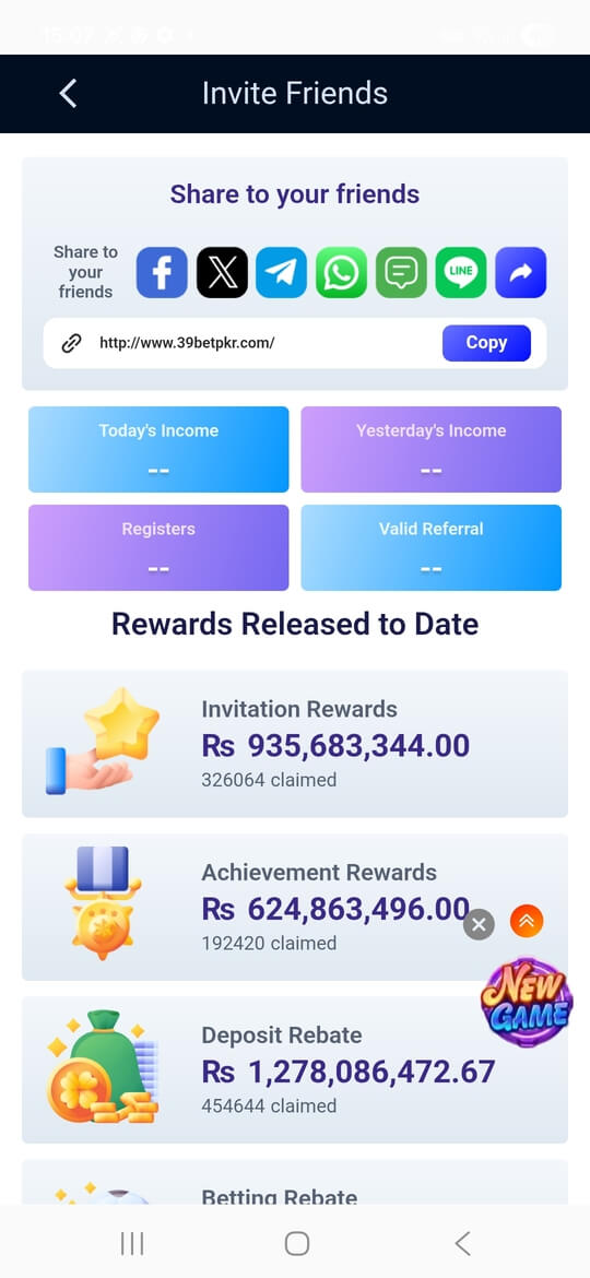 Screenshot BETPKR APK v2.4.52 untuk Android