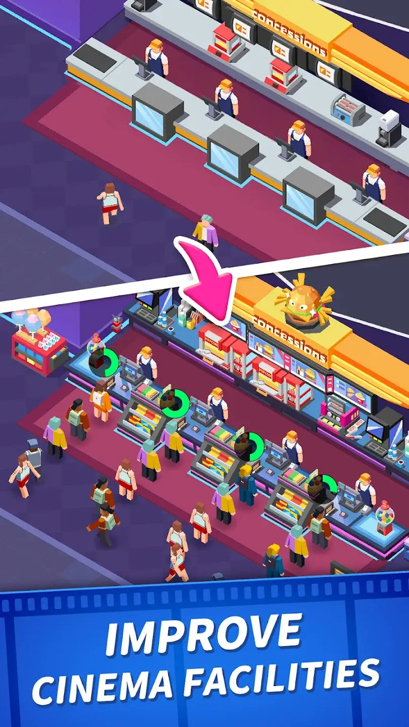 Screenshot Idle Cinema Empire Tycoon APK v2.21.02