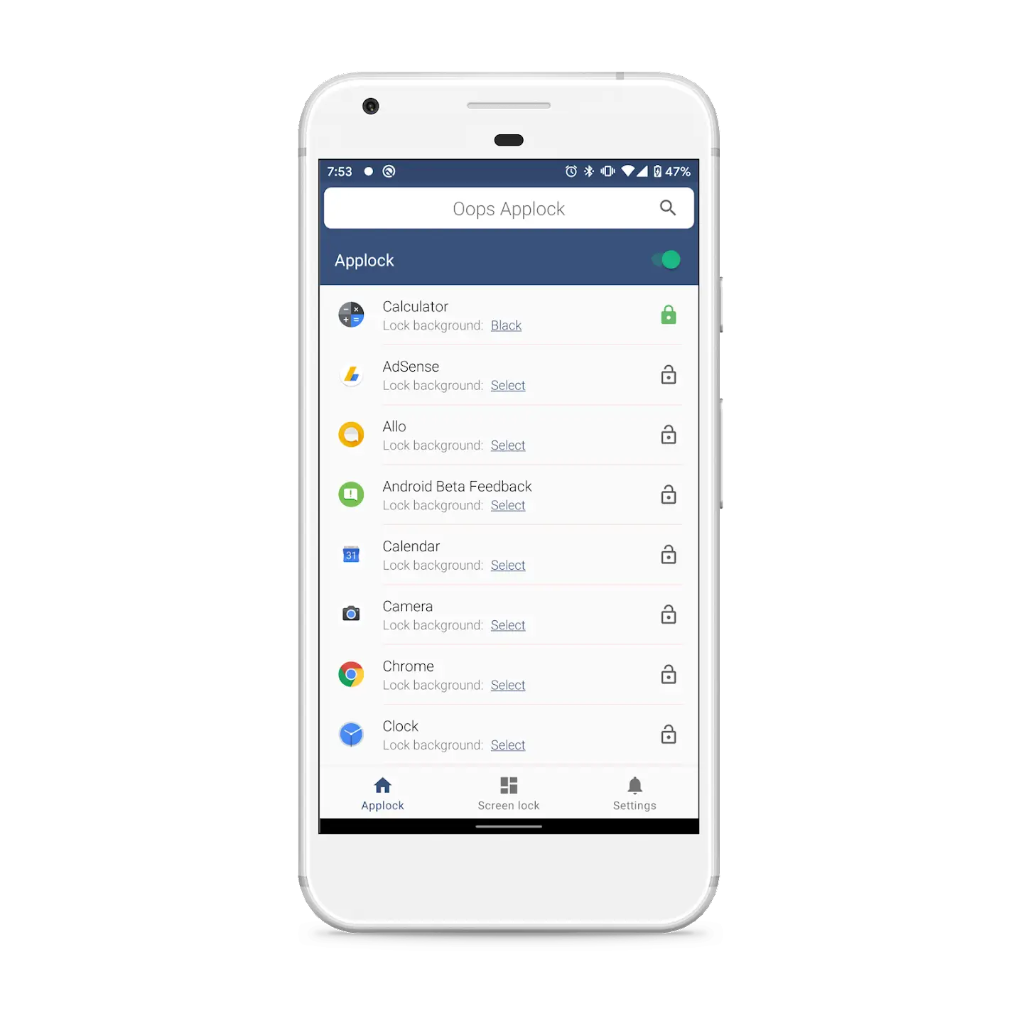 Screenshot Oops AppLock APK v3.3.0