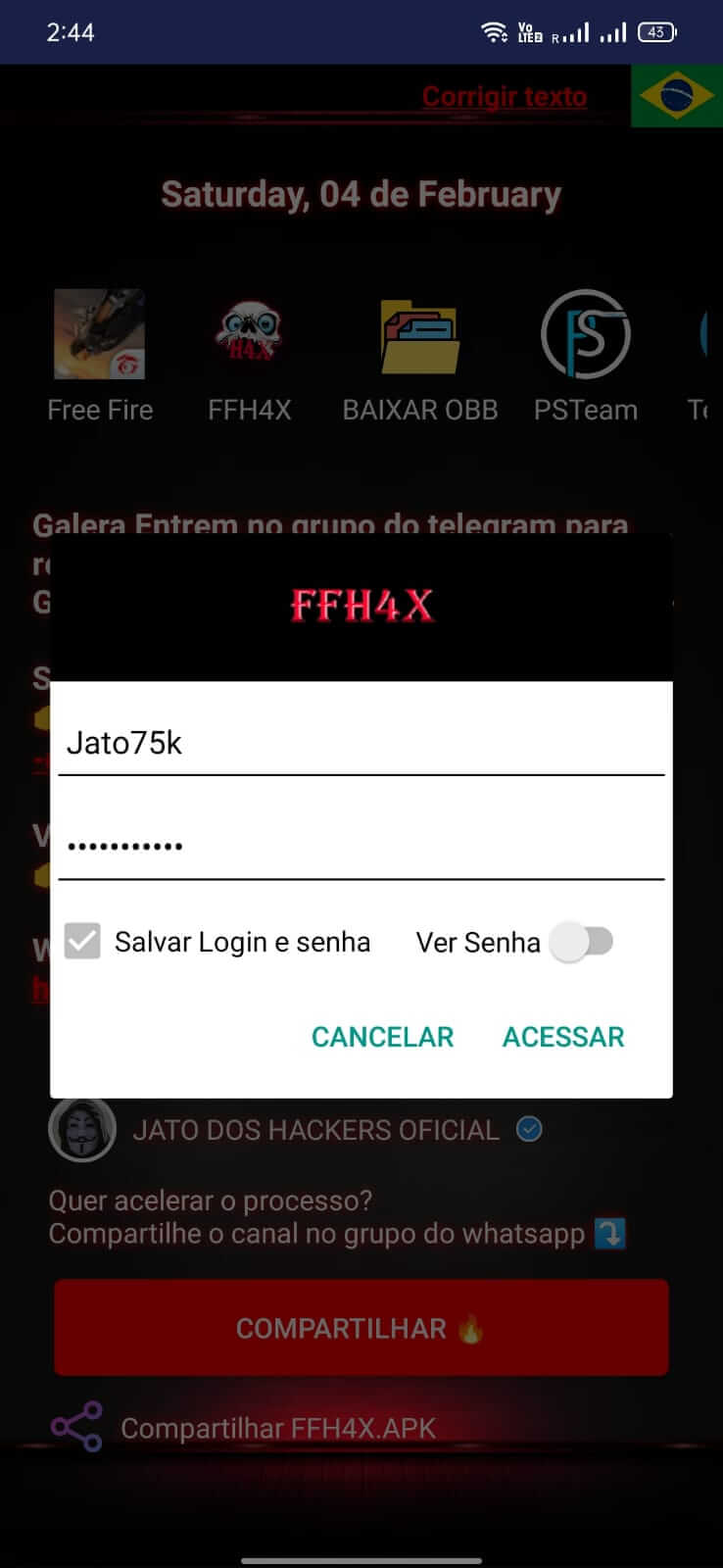 Screenshot FFH4X Regedit APK v145