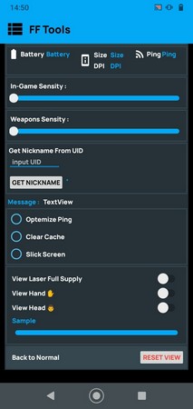 Screenshot FF Tools APK v2.4 untuk Optimasi Free Fire