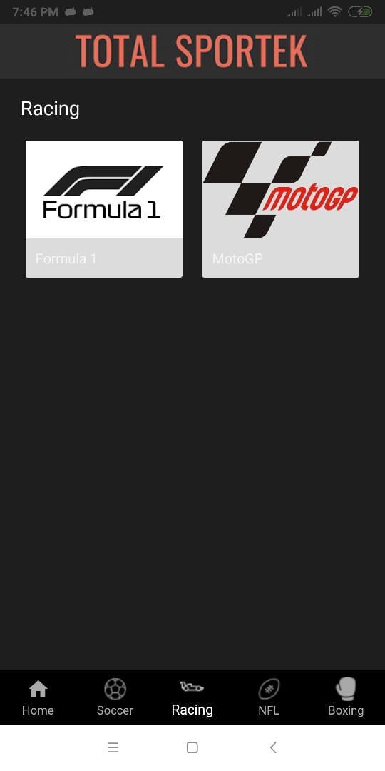 Screenshot TotalSportek APK v1.0 untuk Android