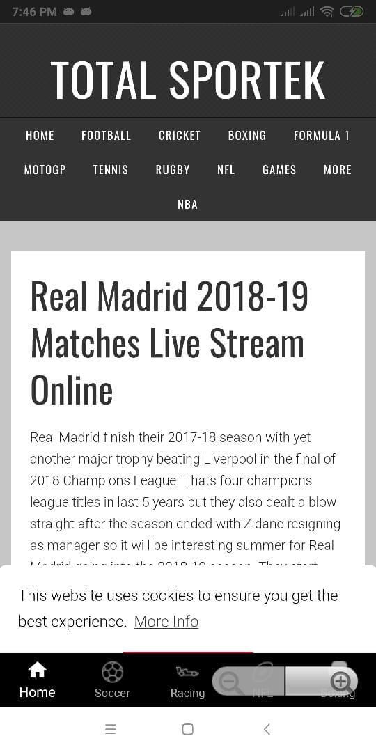Screenshot TotalSportek APK v1.0 untuk Android