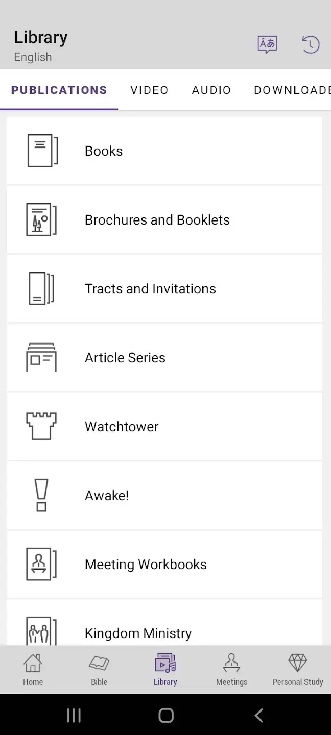 Screenshot JW Library APK v15.8 untuk Android