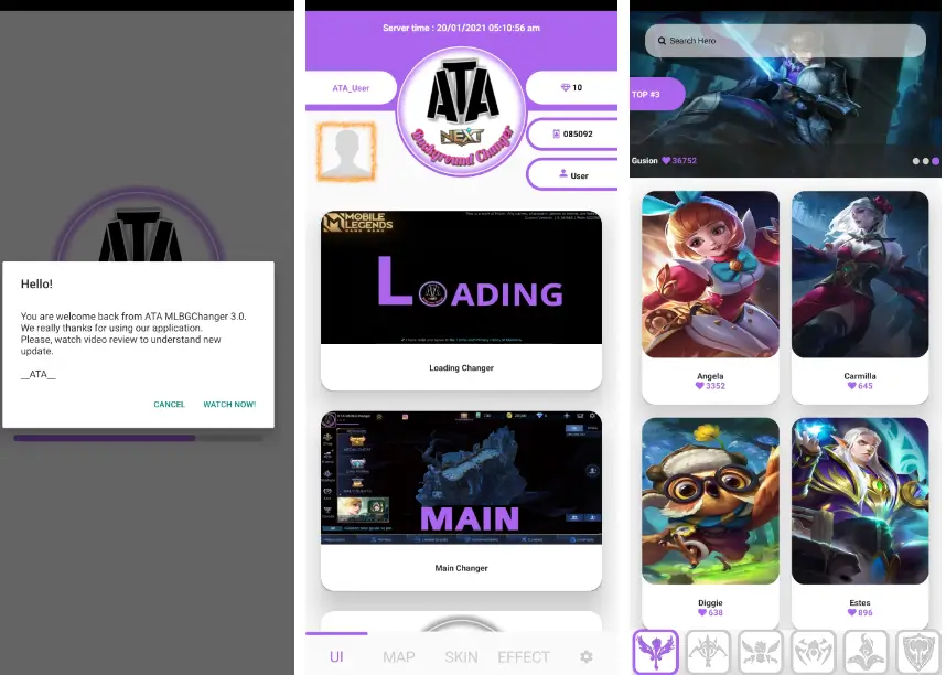 Screenshot ATA MLBG Changer APK v3.2.5 untuk Android
