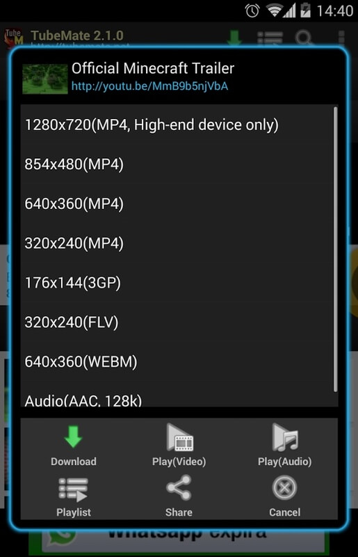 Screenshot TubeMate APK 3.4.20.1549 untuk Android