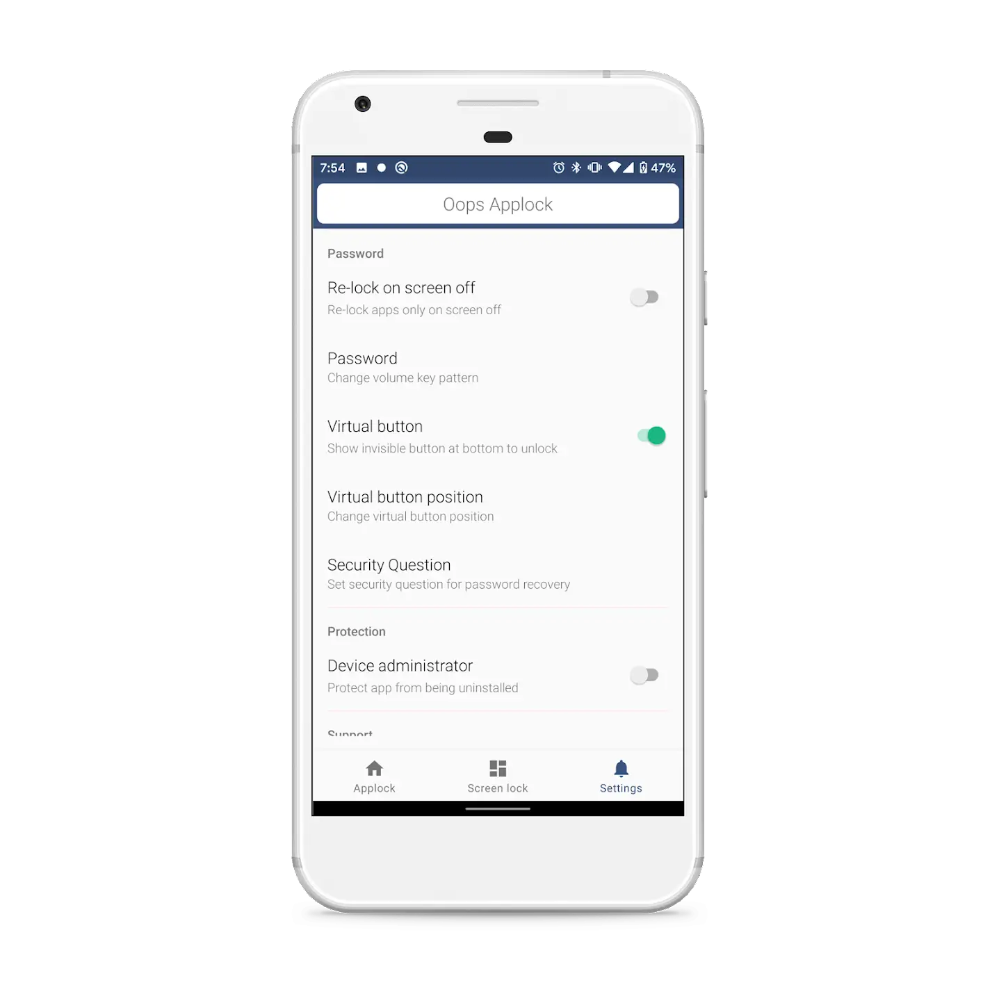 Screenshot Oops AppLock APK v3.3.0