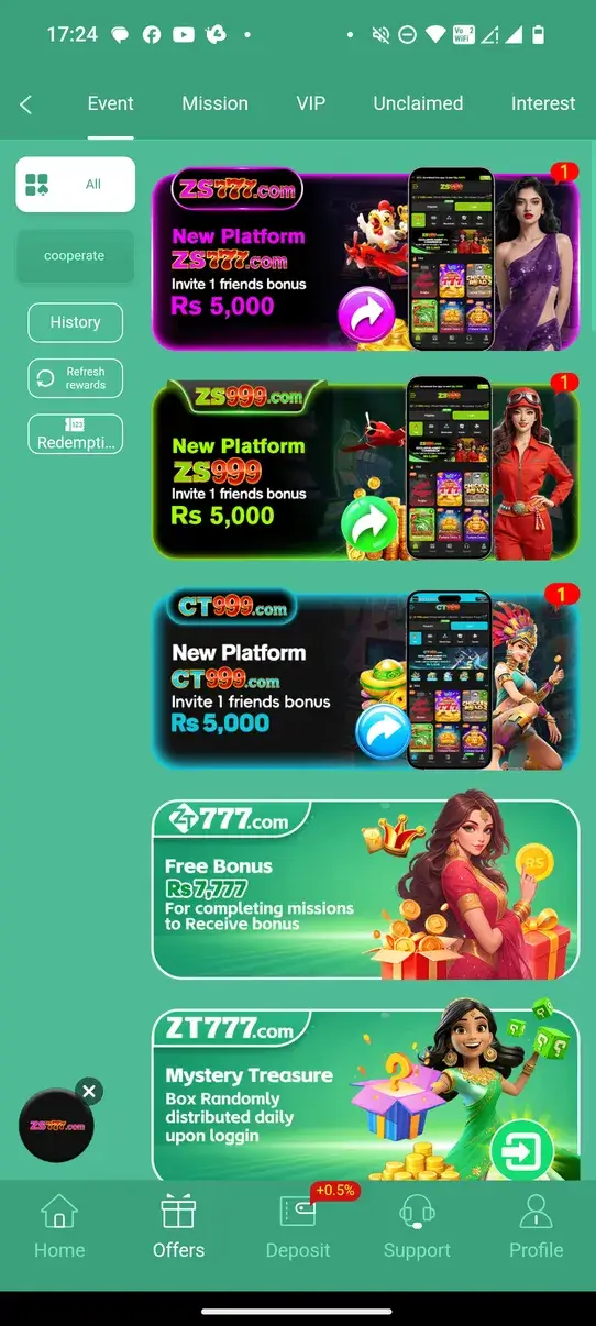 Screenshot ZT777 APK