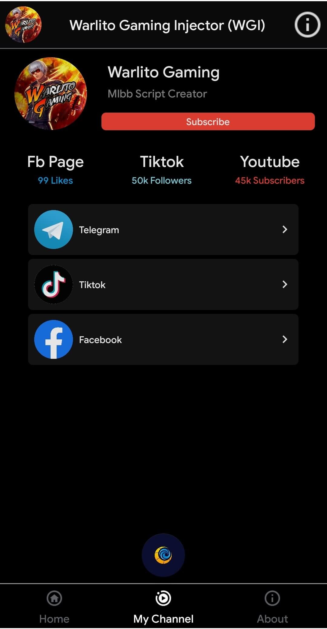 Screenshot Warlito Injector APK 1.77
