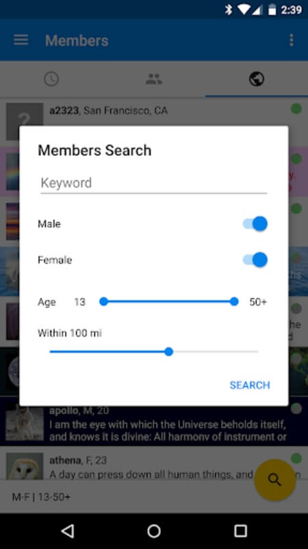 Screenshot Chatango APK v2.1.5 untuk Android