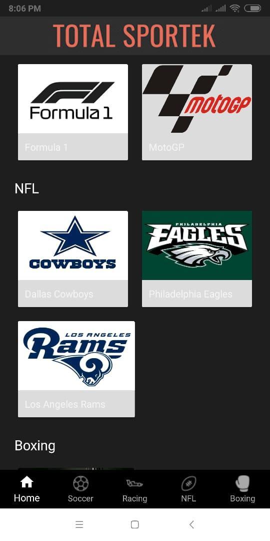 Screenshot TotalSportek APK v1.0 untuk Android