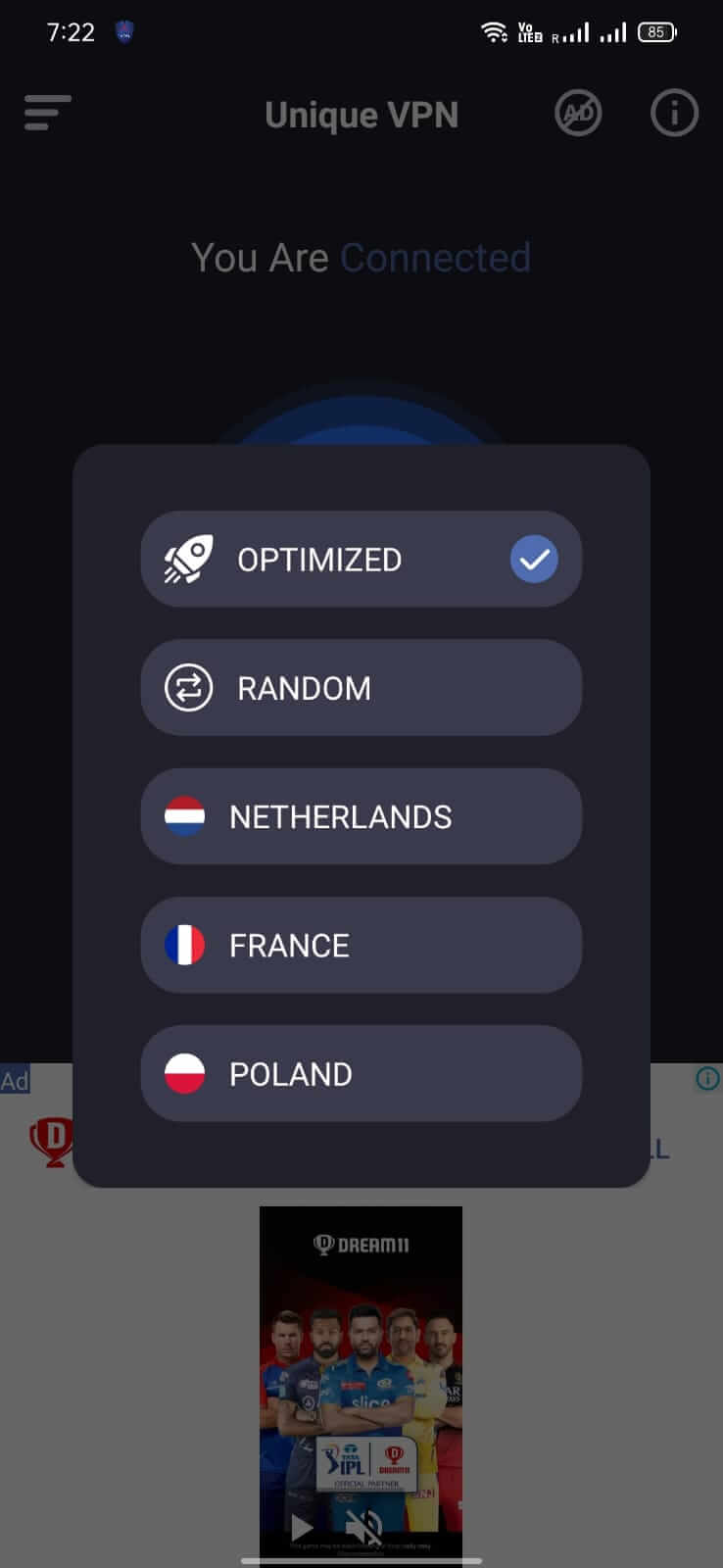 Screenshot Unique VPN APK v1.5.1 untuk Android