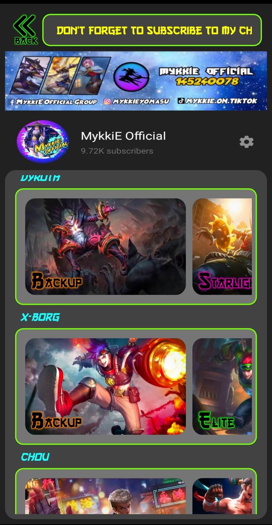Screenshot Mykkie Skin Injector APK