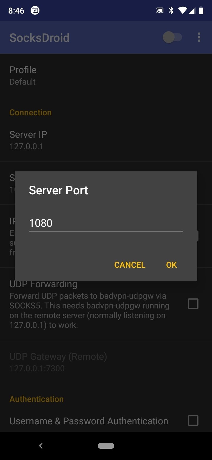 Screenshot SocksDroid APK v1.0.4 untuk Android