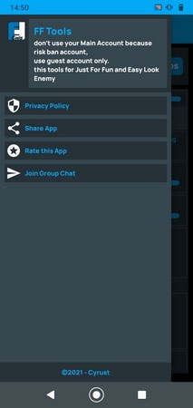 Screenshot FF Tools APK v2.4 untuk Optimasi Free Fire