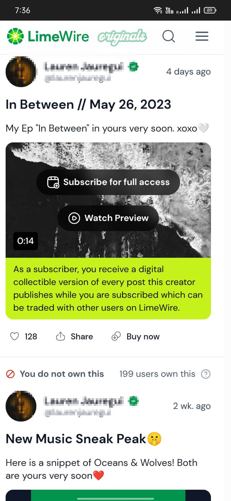 Screenshot LimeWire APK v1.0.0