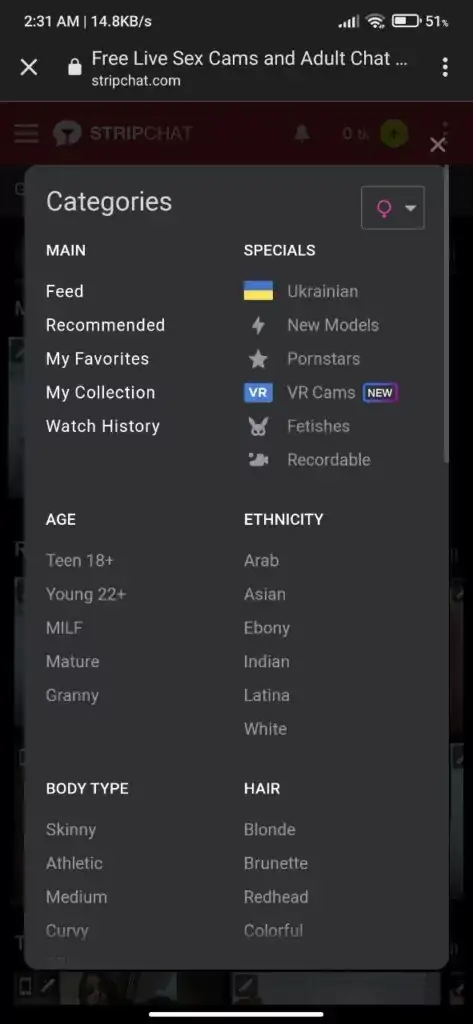 Screenshot Stripchat APK v2.3