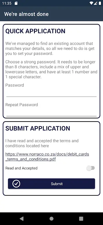 Screenshot Norraco Transact APK