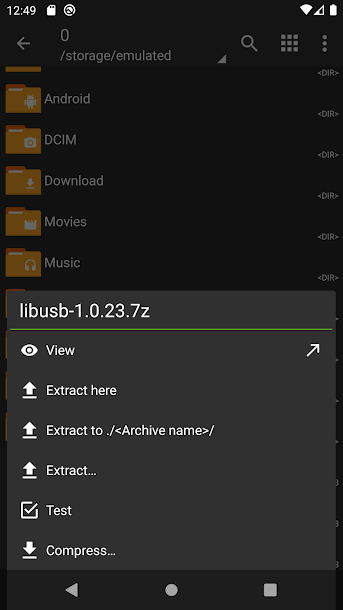 Screenshot ZArchiver APK v1.0.10